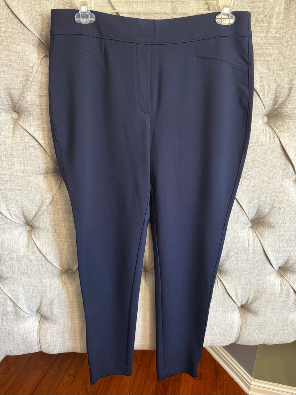 Chico's Navy Stretch Ankle Pants